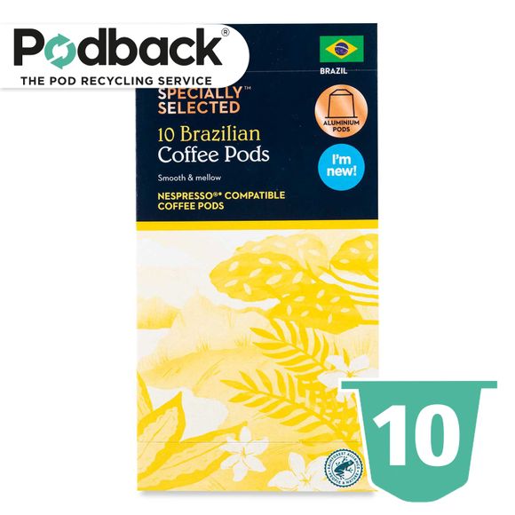 Specially Selected Brazilian Coffee Pods 10x5g